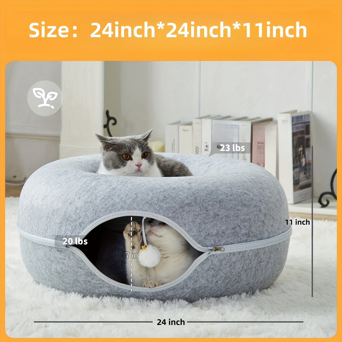 Cat Cave Scratch Resistant for Medium and Large Cats