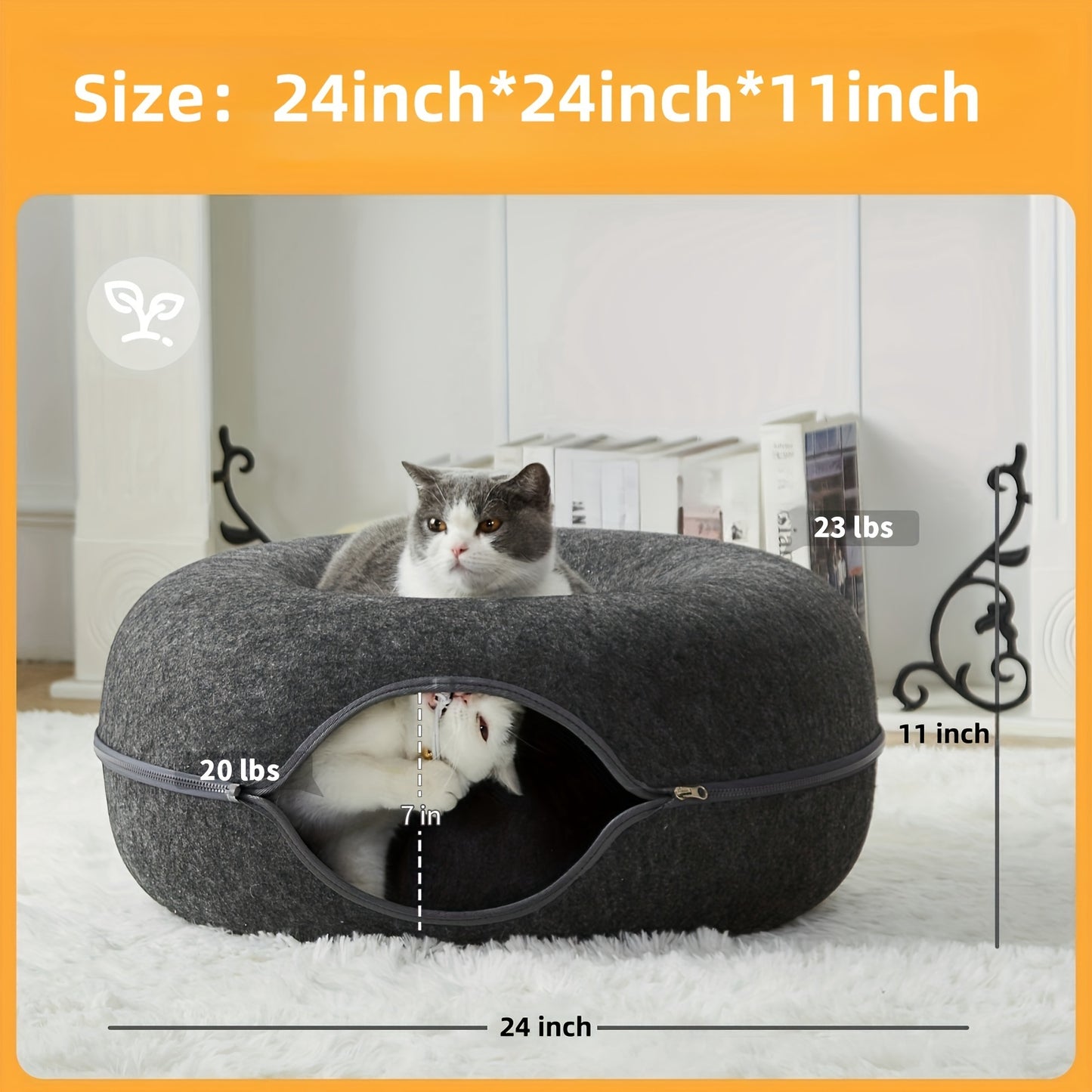 Cat Cave Scratch Resistant for Medium and Large Cats