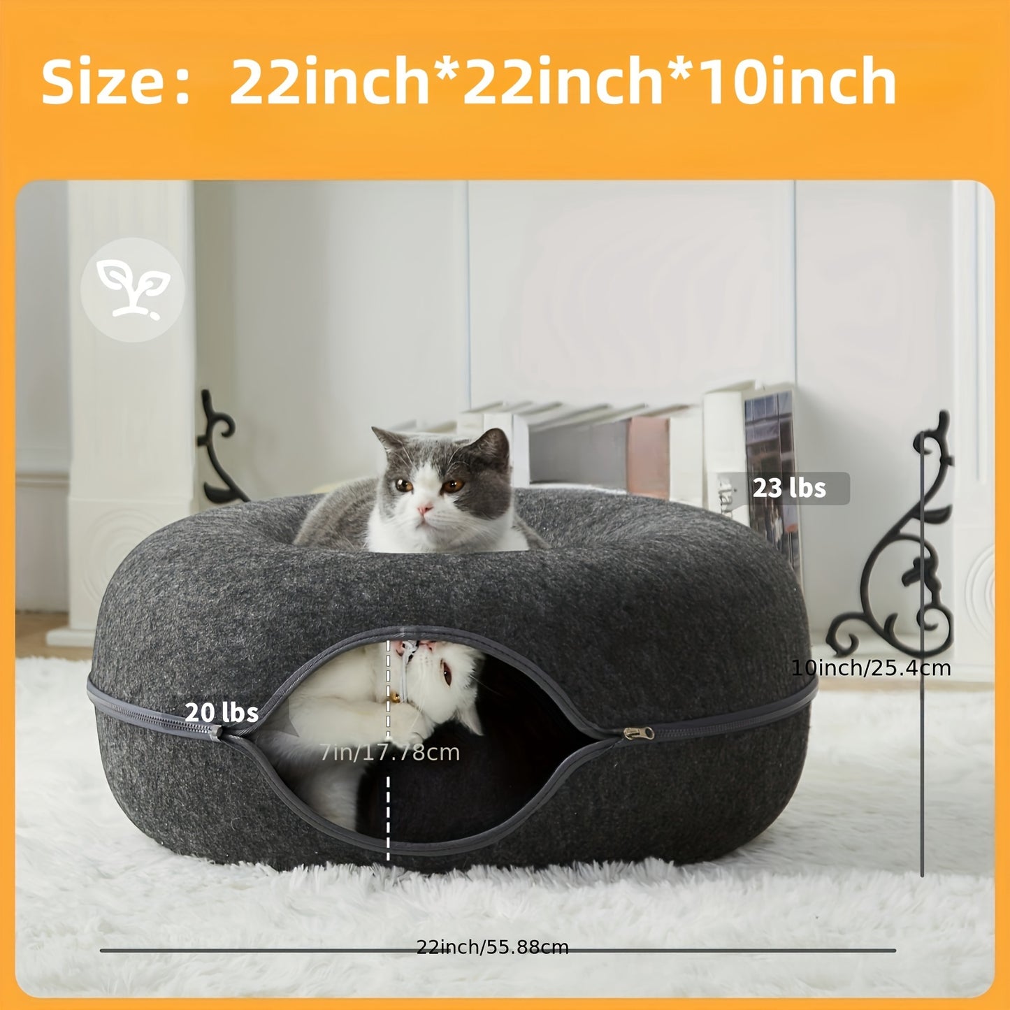 Cat Cave Scratch Resistant for Medium and Large Cats
