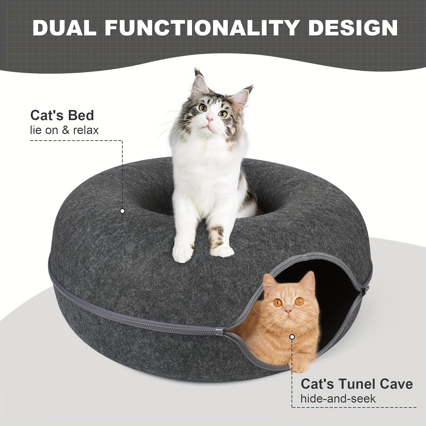 Cat Cave Scratch Resistant for Medium and Large Cats