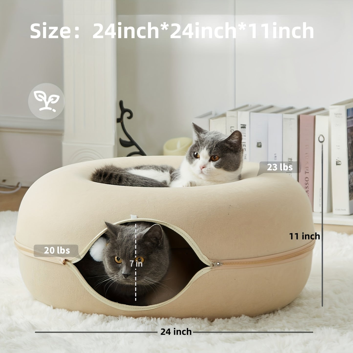 Cat Cave Scratch Resistant for Medium and Large Cats