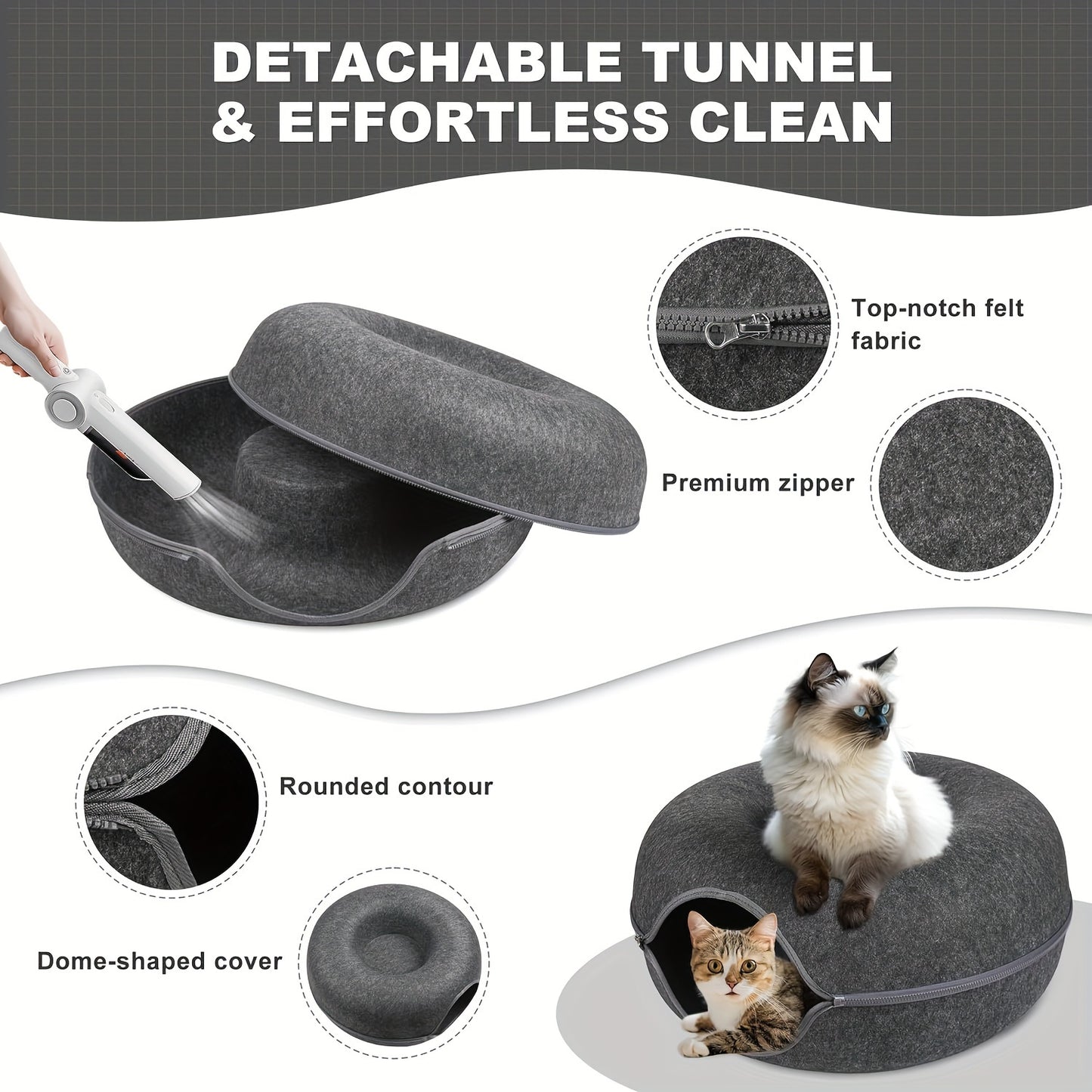 Cat Cave Scratch Resistant for Medium and Large Cats